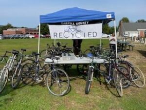 Collected bikes for Carroll County ReCYCled Bike Co-op.